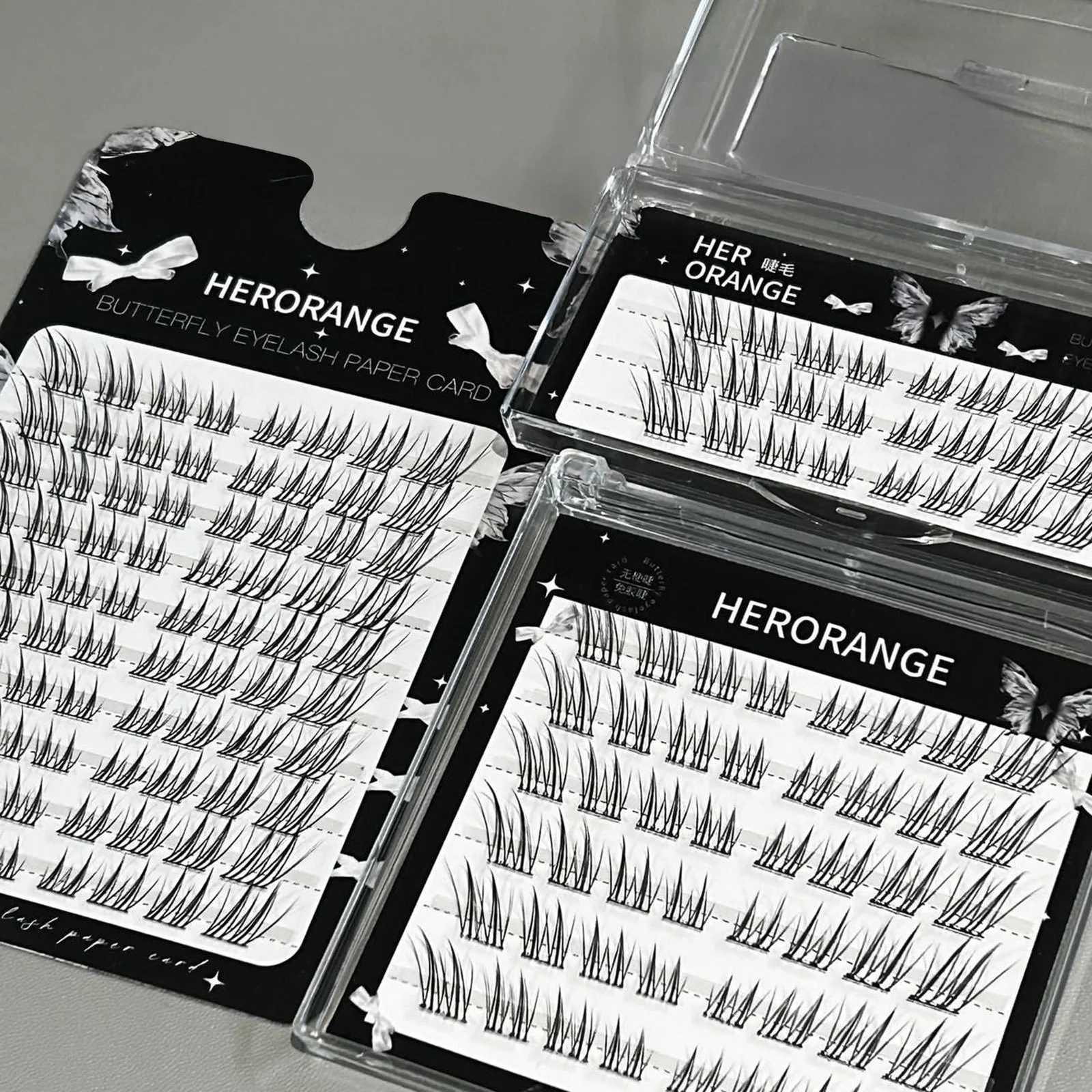 No Glue False Eyelashes Sexy Fox- eyes Natural long individual Clusters cat Fluffy Cluster Eyelash Charming makeup accessoriesT251117