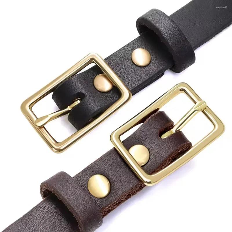 Update Classic Heavy Duty Dog Collars Braided Genuine Leather Collar With Tough Waterproof & Rust-Proof Brass Hardware Black Brown