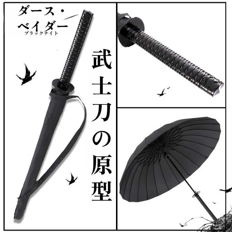 Creative mens long handle warrior umbrella windproof sunshade rainproof advertising cartoon umbrella C251117