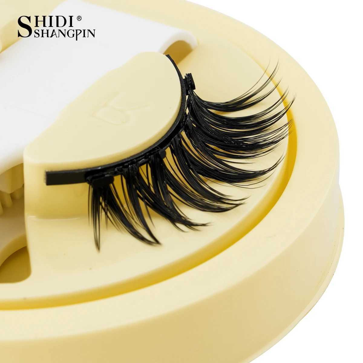 SHIDISHANGPIN Magnetic Eyelashes 1 Pair Handmade 3D Mink Lashes Reusable False Eyelashes Set Natural Fake Eyelash Tweezers ToolT251117