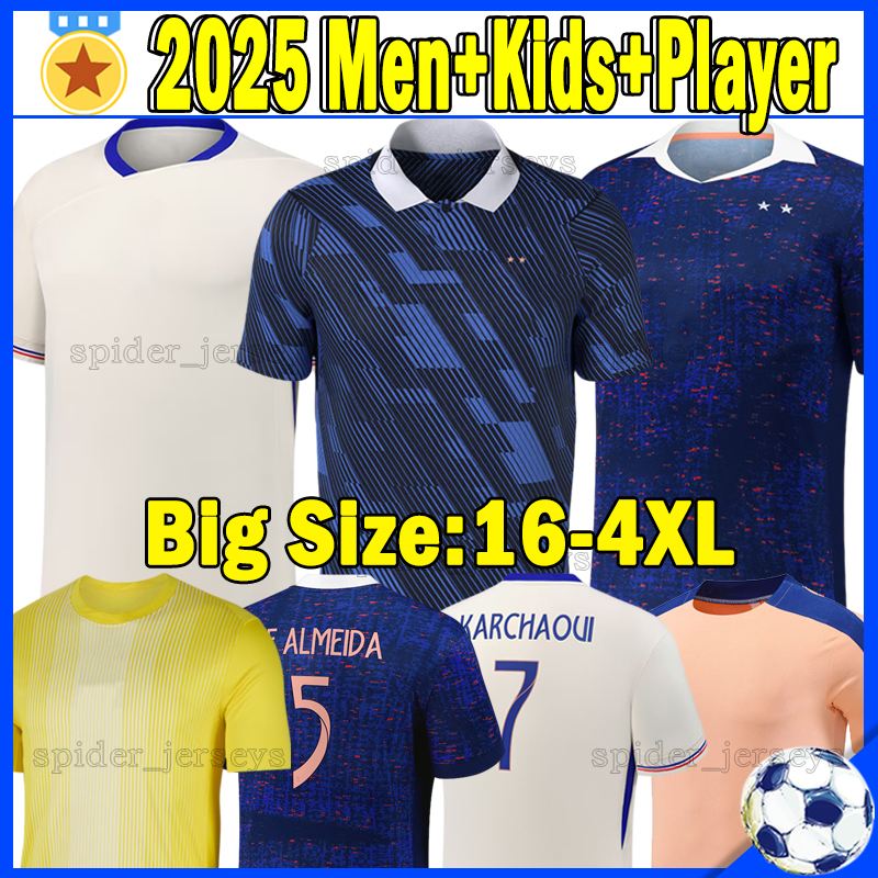 XXXL 4XL 2025 FrEnCh Soccer Jerseys 25 26 MBAPPE GIROUD DEMBELE GRIEZMANN THURAM KONE Player version goalkeeper M. MAIGNAN Football Shirts Men Uniforms Kids Kits Sets