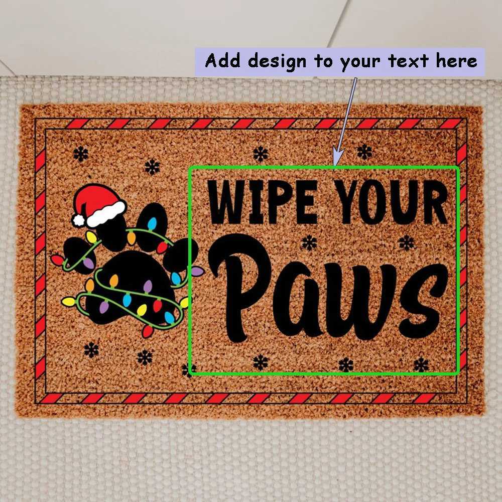 Personalized Christmas Doormat Merry Christmas Doormat Can Be Customized For Christmas Decoration Doormat For Home Front PorchM251117