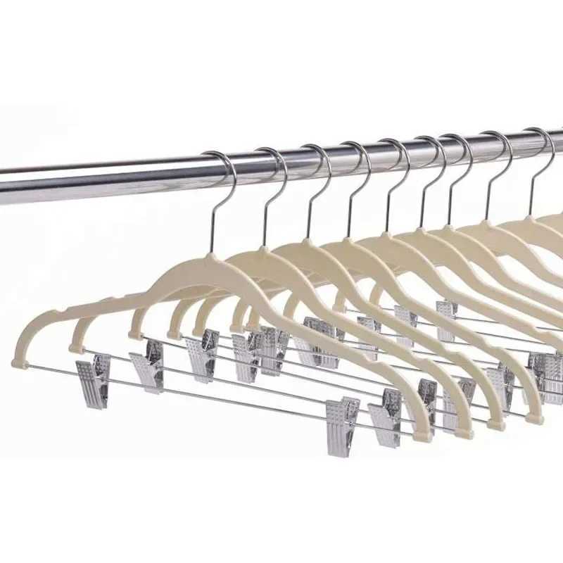 5 Pcs/lot Garment Suit Multifunction Clothes Hangers with Clips Non-Slip Closet Laundry Wardrobe Organizer Drying Rack Velvet C251117