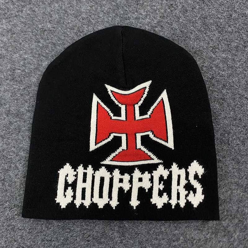 Autumn Winter New Trendy Cross Outdoor Sports Warm Hip Hop Jacquard Knitted Hat Pop Hat W251117