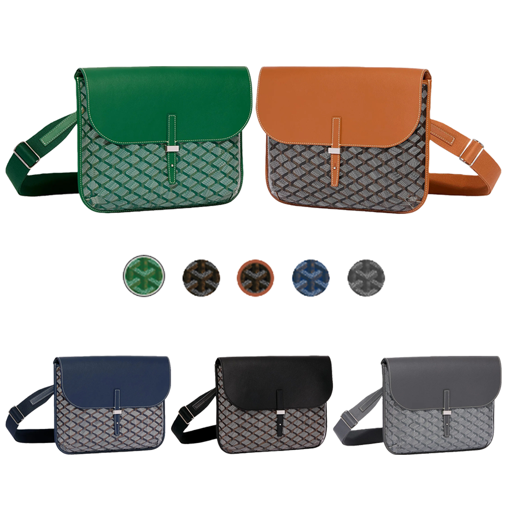 Famous brand green Coursier messenger bag Luxury Designer bags tote Womens mens classic flap postman bag fashion leather Shoulder Bag lady crossbody travel bag