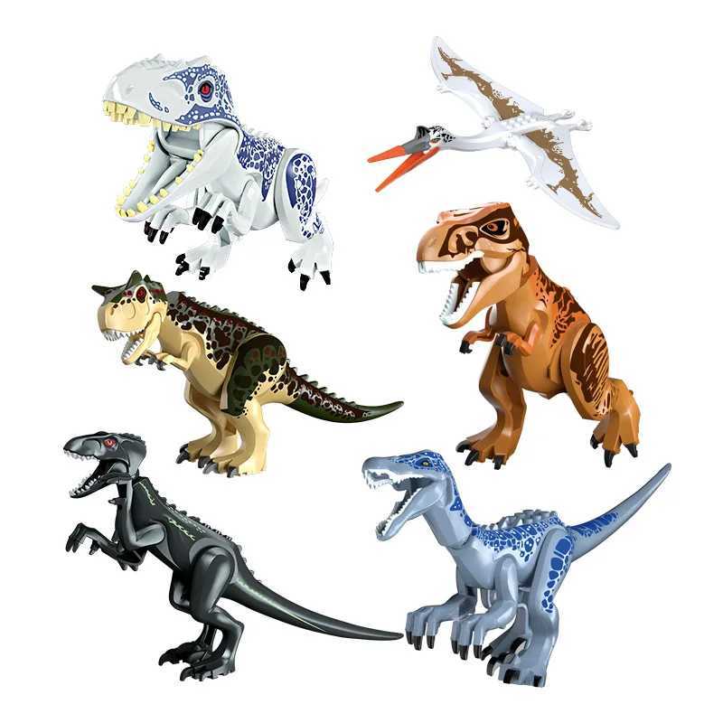 FC3727 Dinosaur Jurassic Tyrannosaurus Rex Park Quetzlepterosaur 6 Super Large Building Block ToyY25041705DD