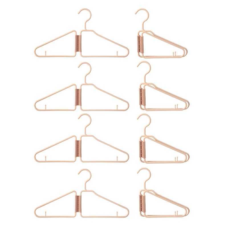 8Pcs Foldable Hangers Plastic Foldable Hangers Portable Folding Clothes Hanger Foldable Travel Hangers C251117