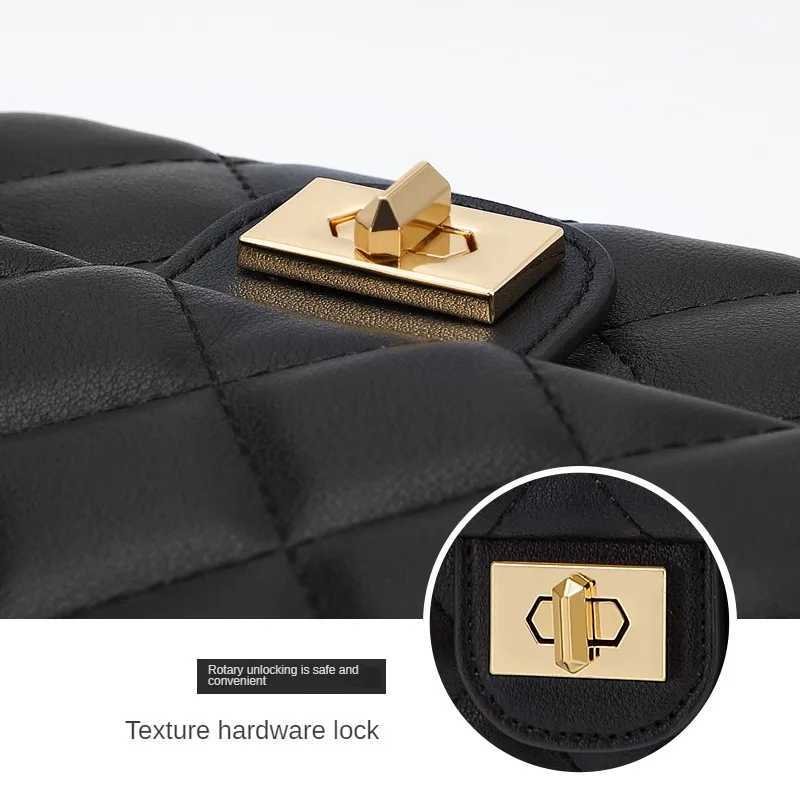 Golf Lingge Chain Womens Bag Fashion Single Shoulder Cross Body Bag Versatile Small Square Bag Elegant Shoulder BagW250417