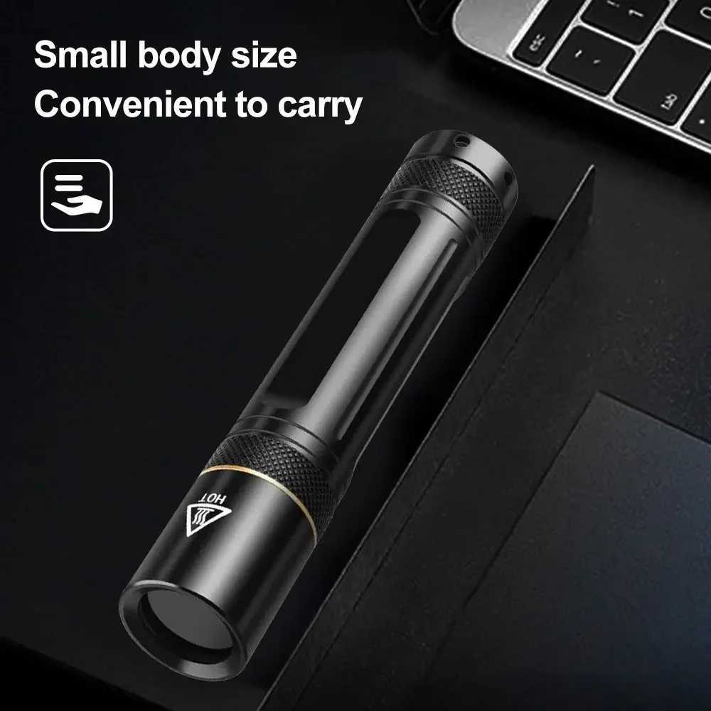 UV Flashlight 5W 360nm Led Blacklight Flashlights Ultraviolet Lamp Torch for Curing UV Glue Leak Detector Pet Urine Stain M251117