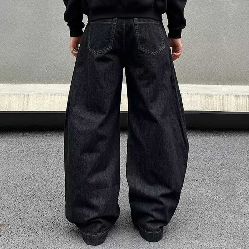 Korean Retro MenS Jeans Autumn Fashion Straight Leg Pants Baggy Pants Casual Black Jeans Flared JeansW251117