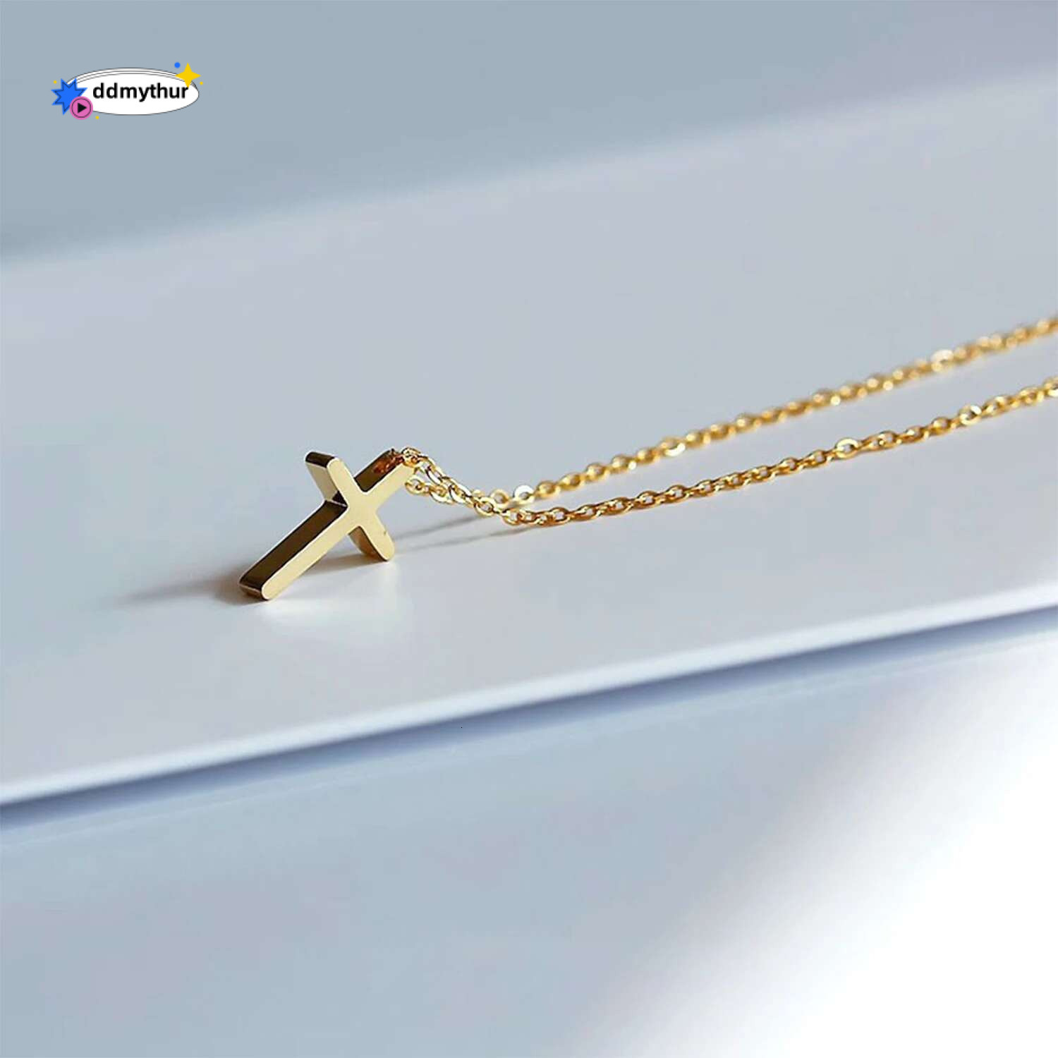 Personality Crosses Necklace Chain On The Neck Stainless Steel Necklaces For Men Women Accessories Fashion Jewelry ddmythur