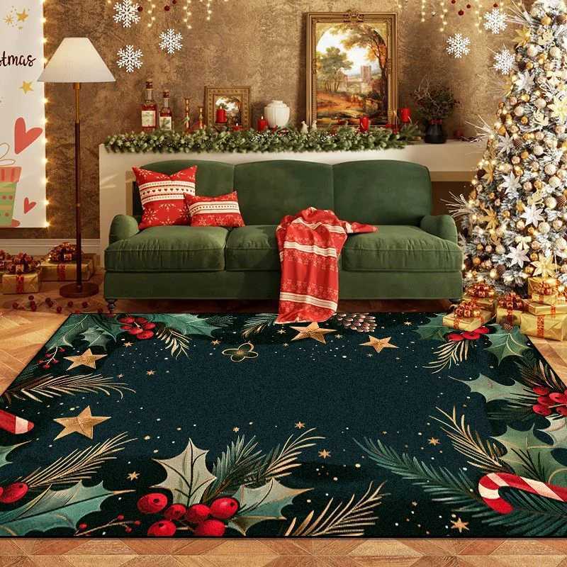 Christmas Dark Green Room Carpet Living Room Home Decoration Rug Bedroom Parlor Mat for ChildrenM251117