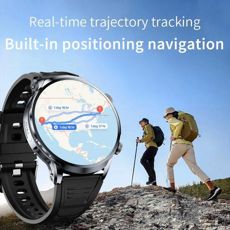 H18 Smart Watch 4G Android100 System GPS WIFI SIM Card Smartwatch 195 Large Spherical Screen HD Side Camera For Men WomenM251117