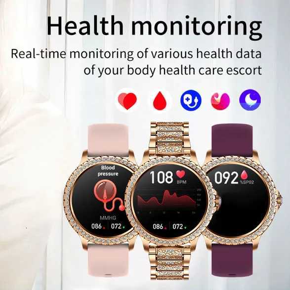 2025 New Blue Tooth Call Woman Smart Watch Man Sports Fitness Bracelet Waterproof Body Temperature Smartwatch For Android IOSM251117
