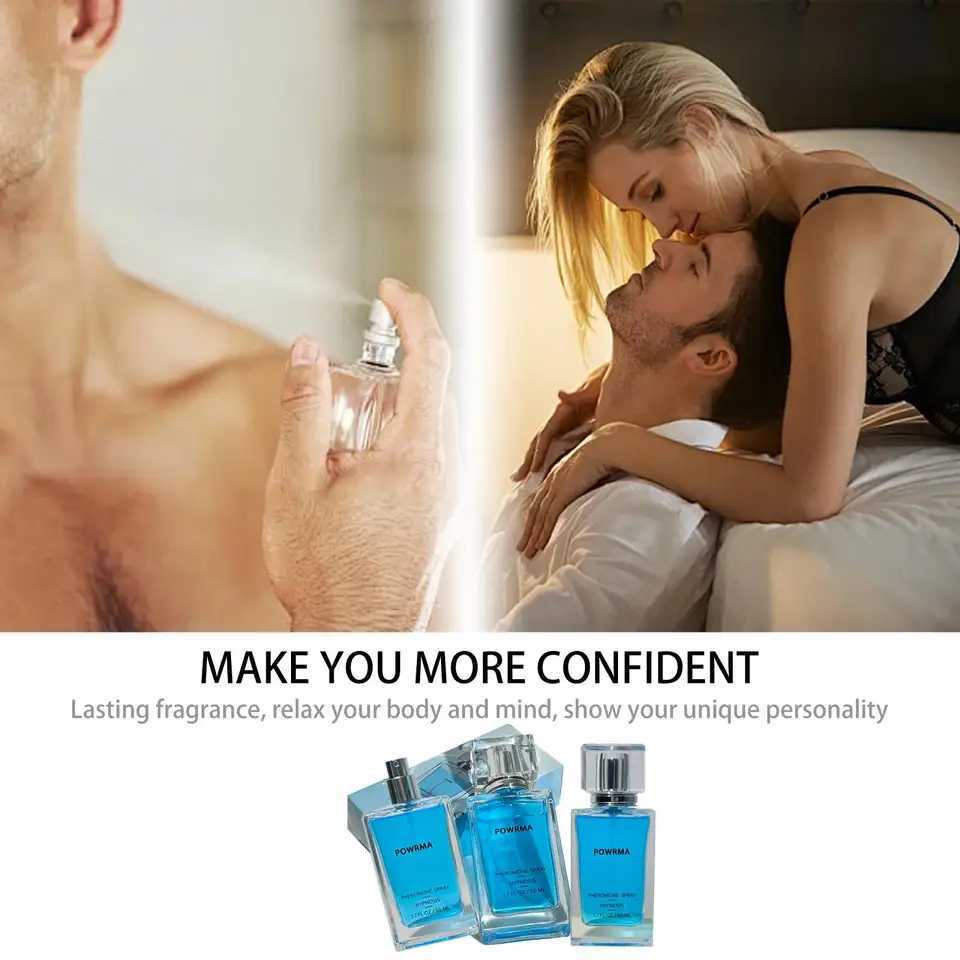 50ml POWRMA Long Lasting Pheromone Perfume Spray for Men Women Pheromone Hypnosis Spray Perfume Dating Perfume GiftW251117