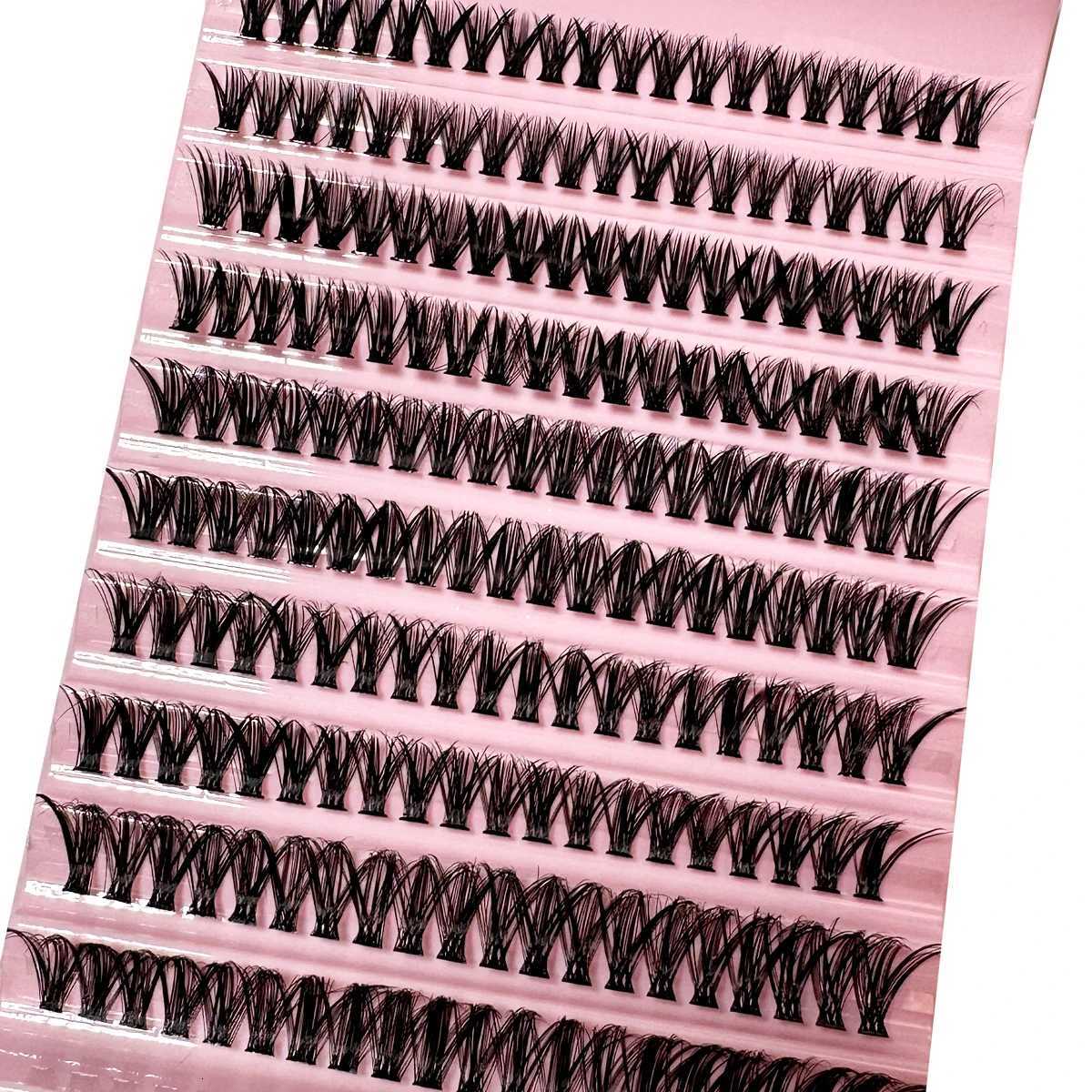 200 Pieces DIY Personal Lashes 40P Eyelash Cluster Natural Look Wispy Lashes 9-16MM D Curly Hair Personal Clusters Lashes FluffyT251117