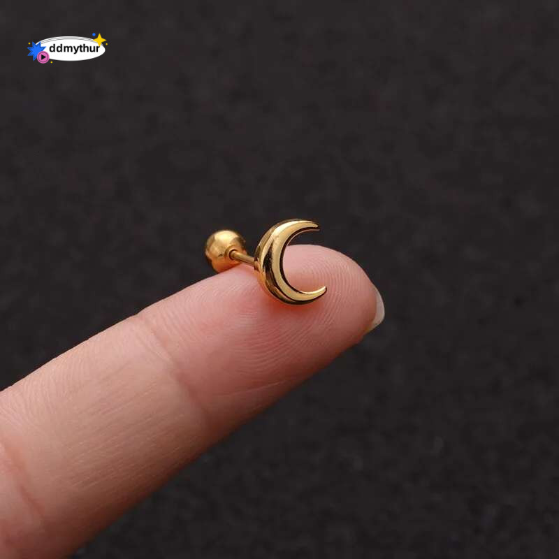 Fashion 316 Stainless Steel Mini Zircon Cartilage Stud Earring For Women Helix Tragus Piercing women's Body Jewelry 1pc ddmythur
