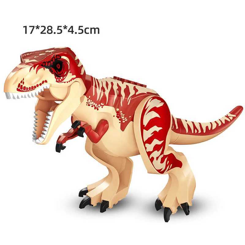 Jurassic Dinosaur World Large Dinosaur Characters Building Blocks Velociraptor T-Rex Triceratops Indominus Rex Childrens ToysY2504176X6K