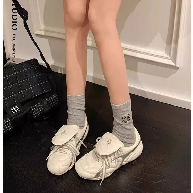 Butterfly e700d Toe Round Knot Mary Janes Cross Strap High Heel 2024 New Shallow Hollow Ballet Fashion Women Hook & Loop Shoes