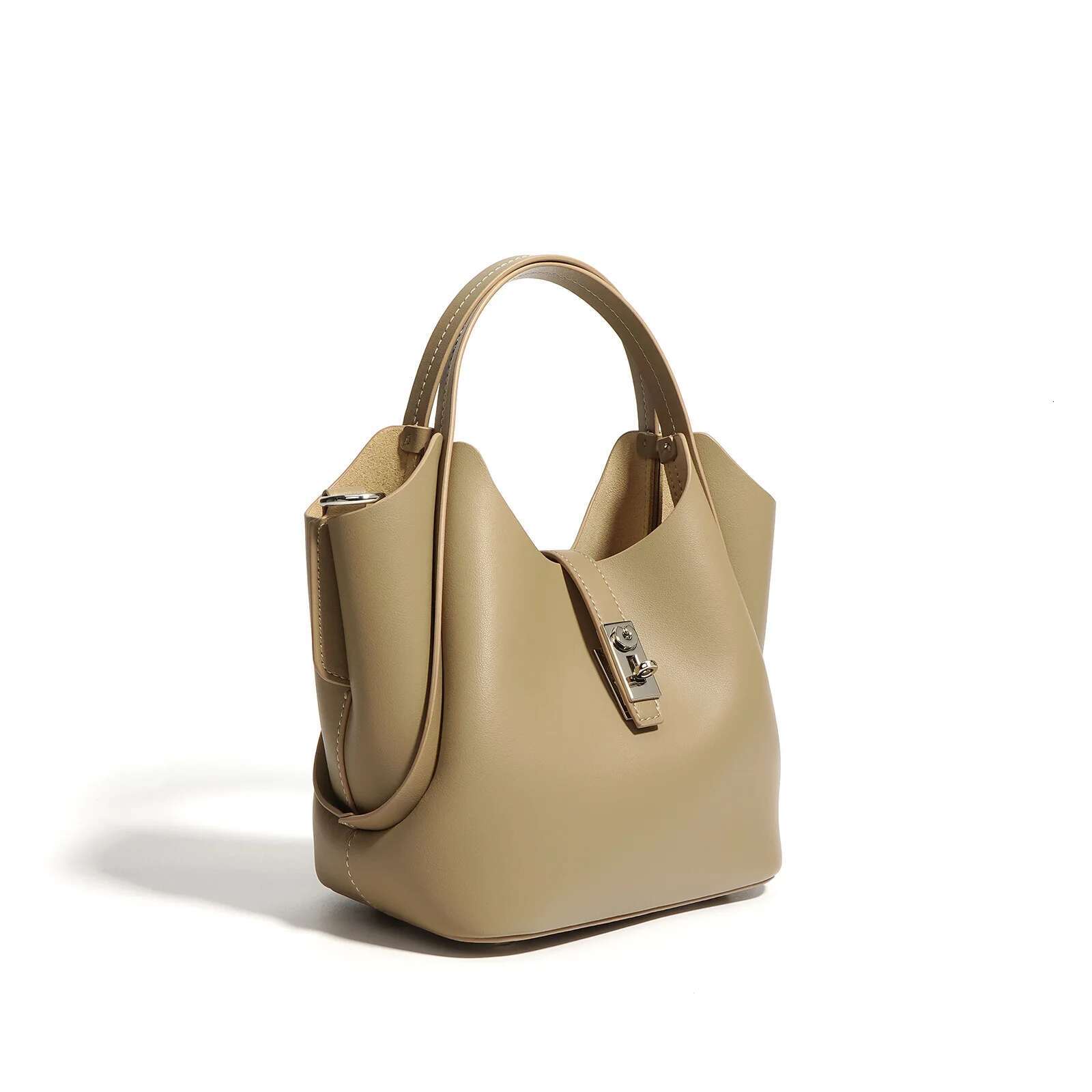 Designer bag handbags women Olive Green New Arrival Leather Shoulder Bag Top Handle Bucket Bag Stylish Luxury Fashion Small Compact Luxury Look High Q