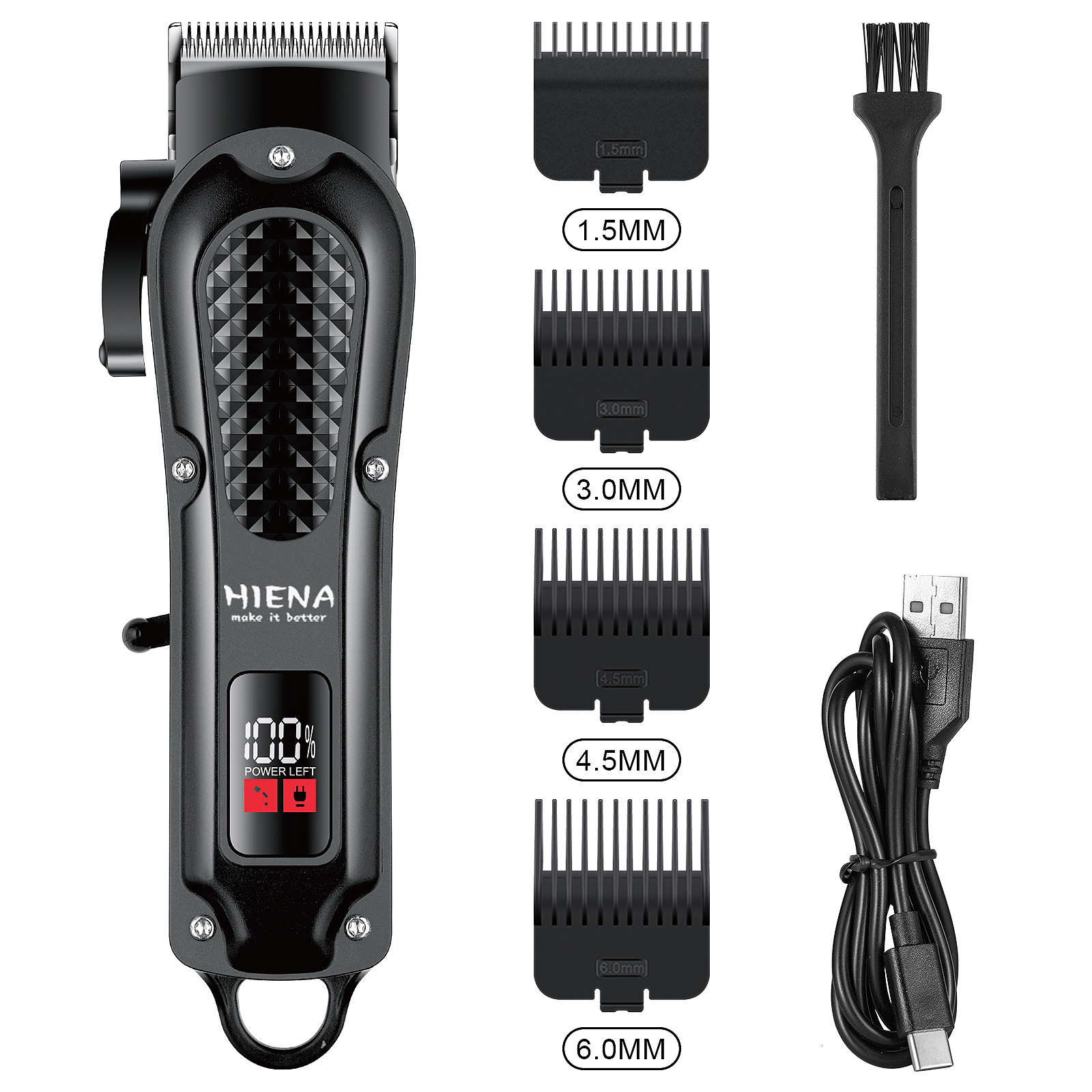 CkeyiN Professional Barber Hair Clipper Rechargeable Electric Finishing Cutting Machine Men Beard Trimmer Shaver Cordless Corded 220623 C260312