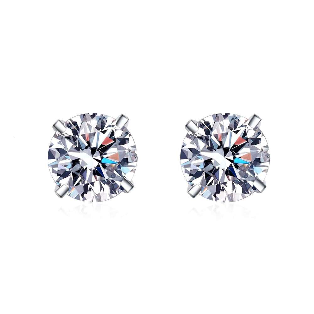 DHcollections Designer Female VVS1 Sandstone GRA Certificate Jewelry Pure Sier Men's Earrings