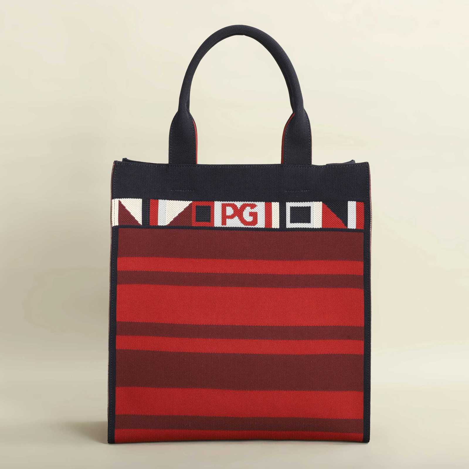 PG PATSY GARIS Unique style design shopping colorful striped handbag fashion shoulder bagW251115