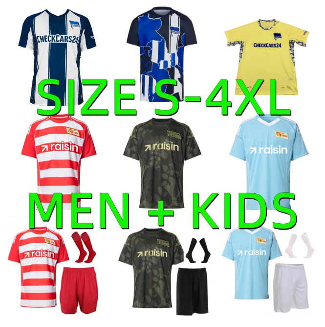 25 26 Hertha BSC Soccer Jerseys 2025 2026 Limited Version PIATEK CUNHA CORDOBA STARK Union Berlin KRUSE Haraguchi TRIMMEL TEUCHERT FRIEDRICH football shirt Men