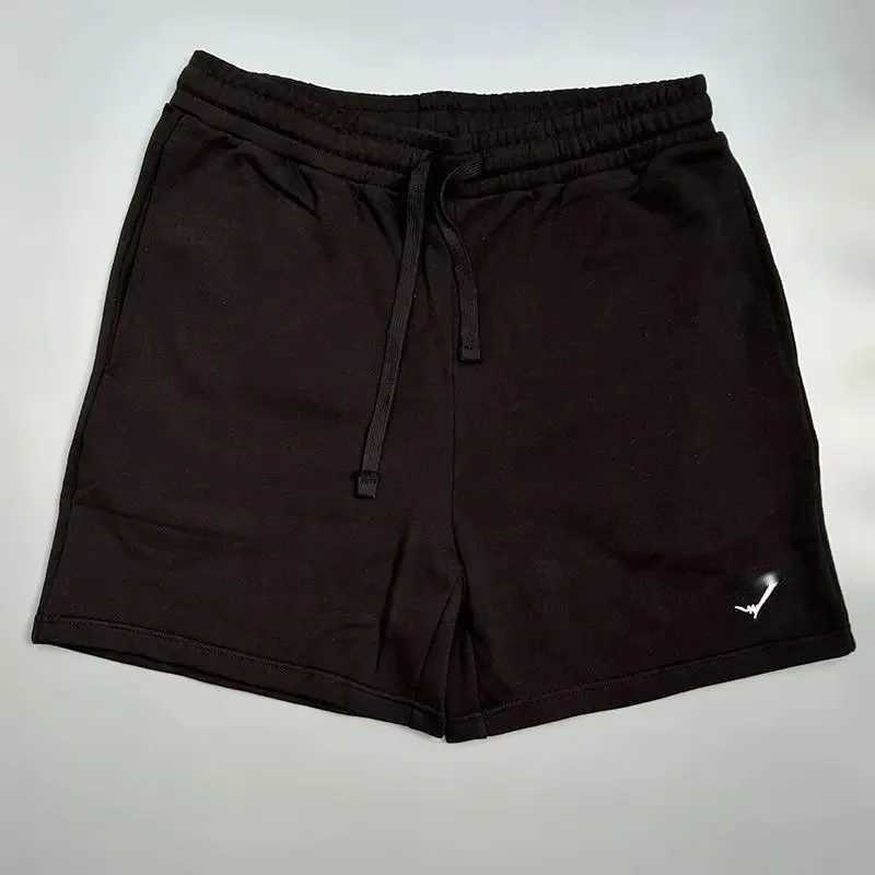 Men's Shorts Four quarters of American shorts mens fitness exercise summer crest muscle shark running casual loose fit J240426