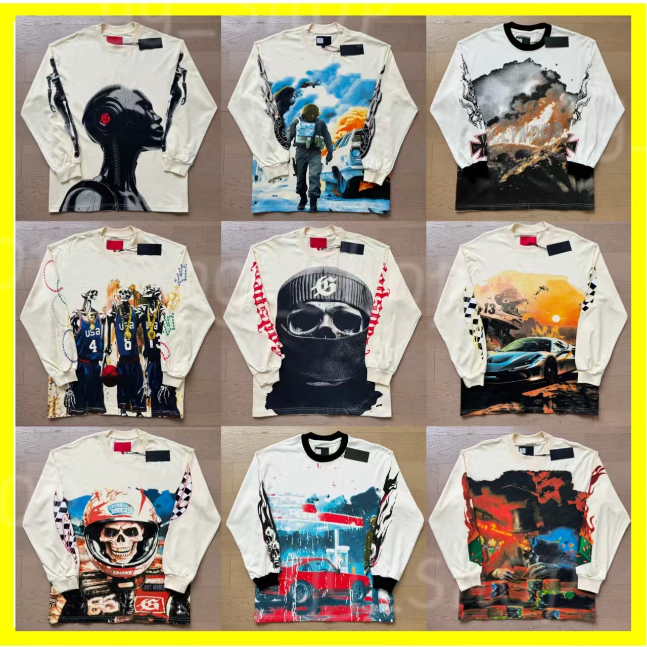 Godspeed hoodie men's hoodie designer hoodie fabric cotton fashionable street hip-hop skull graffiti letter print retro washed black hoodie US size s-xl