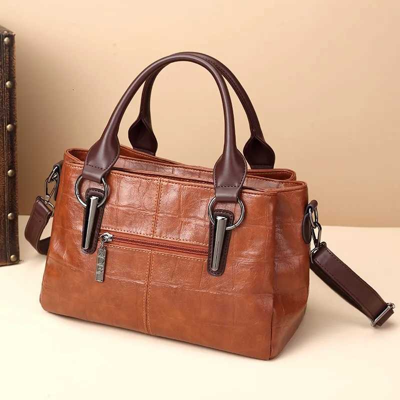 Nesitu Large Capacity Women Handbag Purse Lady PU Leather Shoulder Messenger Bag Vintage Large Capacity Black Brown Green M301W251115