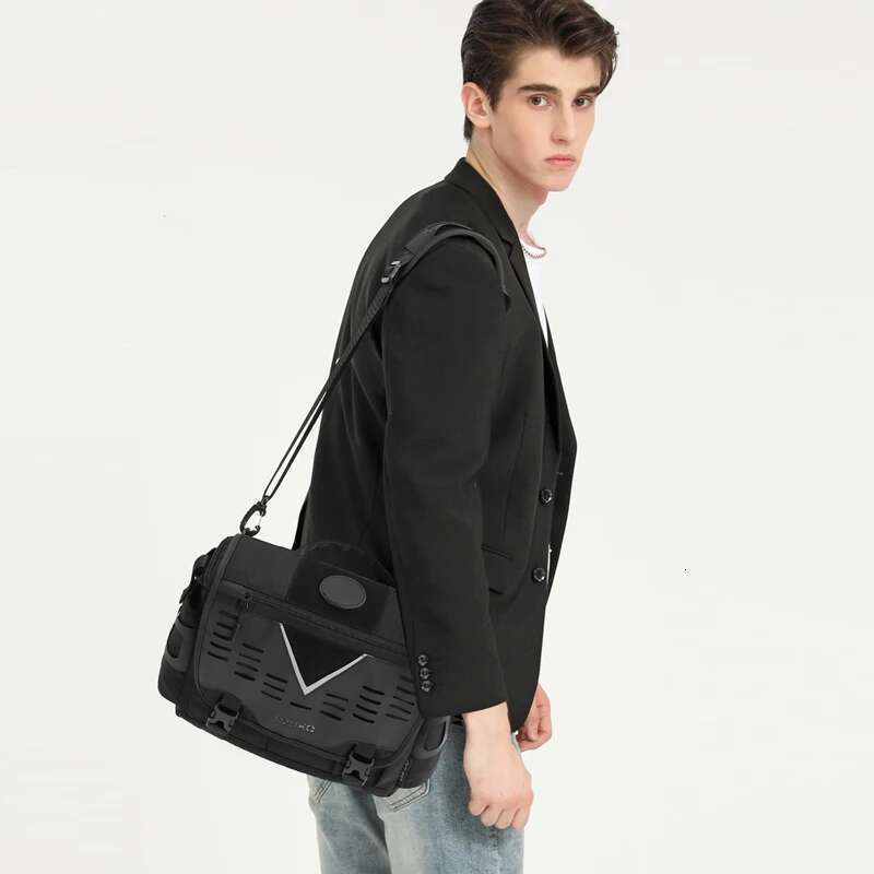 OZUKO Men Shoulder High Quality Large Messenger Bags Male Water Resistant Handbag Outdoor Short Trip Crossbody Bag