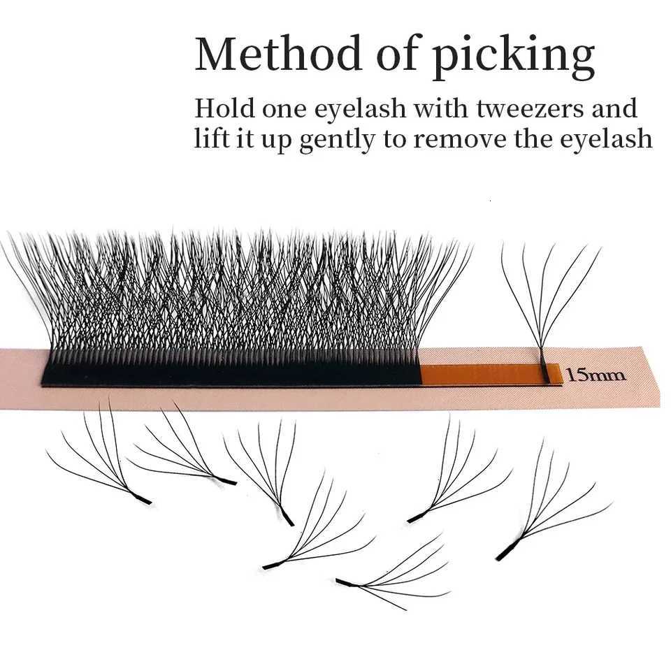 Goddess W3D 4D 5D 6D Eyelash Extension W Style Faux Mink Natural Soft Bloom Lash Automatic Flowering Premade Fans Volume EyelashT251117