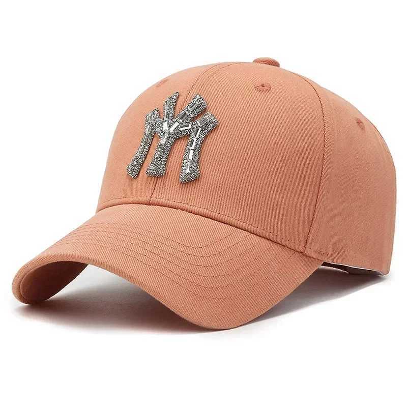MY Rhinestone Hat Female Spring and Fall Street Casual Outdoor Duck Tongue Cap Fashion Versatile Baseball Cap Sunshade W251117