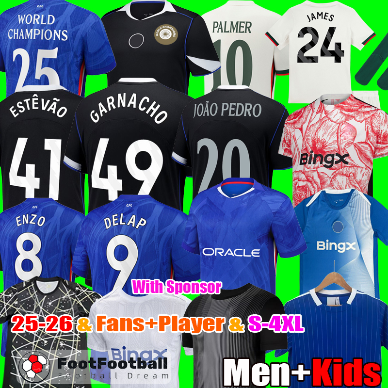 S-4XL 25 26 GARNACHO Estevao JOAO PEDRO ENZO PALMER NETO CAICEDO Soccer Jerseys FC jersey 2025 JAMES Chelseaa 2026 BADIASHILE MUDRYK Football Shirt Men Kids Kit tops