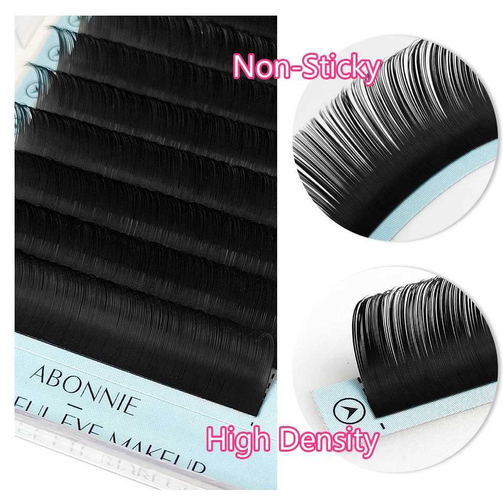 Abonnie J Curl Cashmere Lashes Classic Individual Eyelash Extenisons Fluffy Matte Black CilsT251117