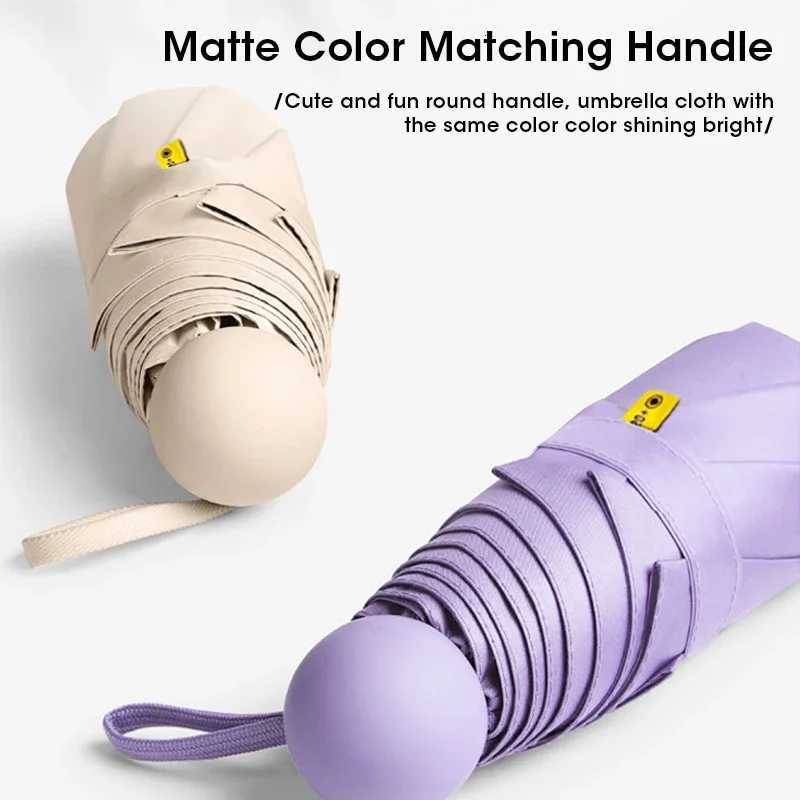 Mini Capsule Umbrella Windproof Sun Rain Proof Portable Compact Lightweight Travel UV Protection Umbrella for Women Men C251117