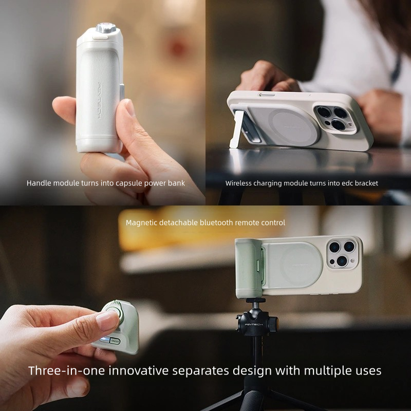 PGYTECH MagCam camera handle integrates three functions: magnetism, Bluetooth and fill light to help you take great pictures
