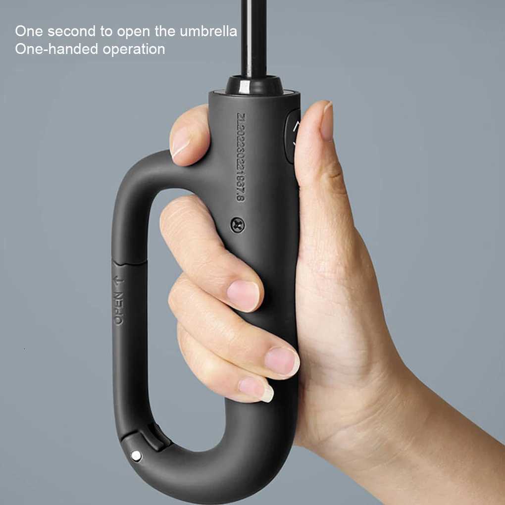 125CM Portable Automatic Umbrella Folding Sunny Umbrellas Dark Blue C251117