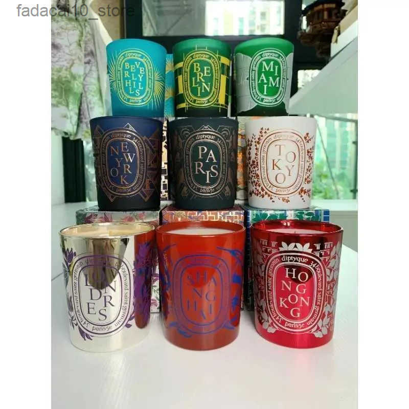 Candles 190g City Limited Scent Candles Peace of Mind New York Tokyo Paris Aroma Candle Indoor Light Luxury Valentines Day Gifts X2412191 z250417 W250710