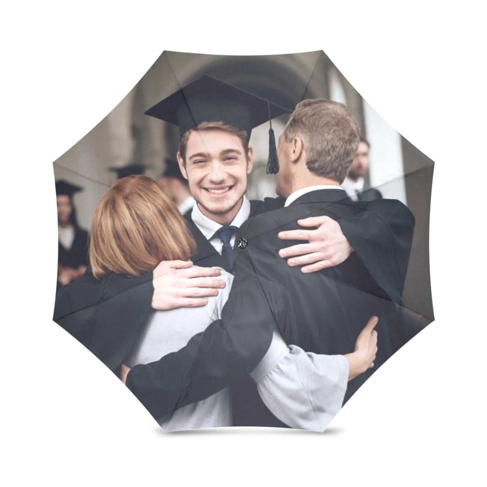 Custom photo Folding Umbrella Sun Rain Windproof Portable Hand Open Close Collapsible Travel Personzed Umbrella C251117