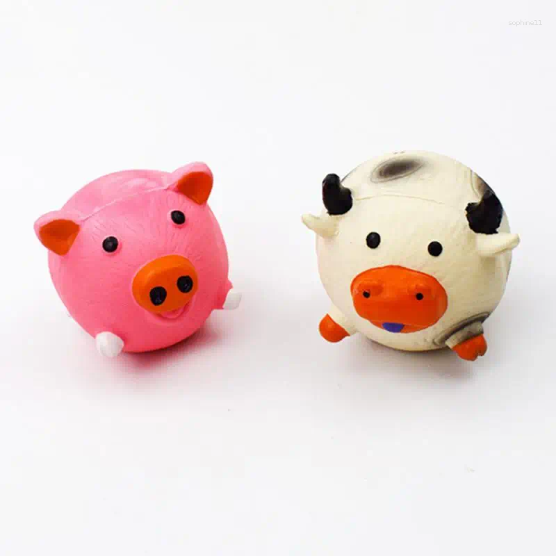 Update Dog Squeaky Rubber Toys Latex Chew Toy Puppy Sound Animal Bite Resistant Train Pet Supplies For Small Medium Large