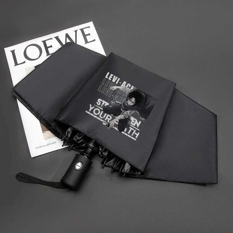 Blue Black Purple WhiteShingeki no kyojinAttack On TitanAnimeWindproof Anti-UVAutomatic Rain Compact Umbrella for Woman Man C251117