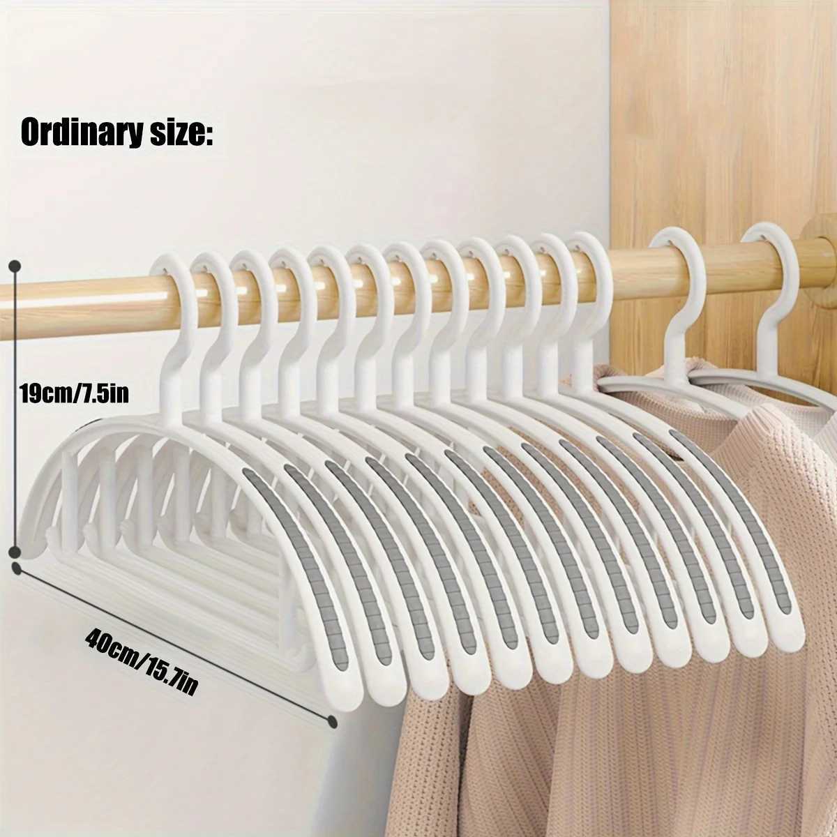 Household Non-slip Hanger Thick And Wide Shoulder Plastic Drying Rack Used To Hang Clothes Wholesalers C251117