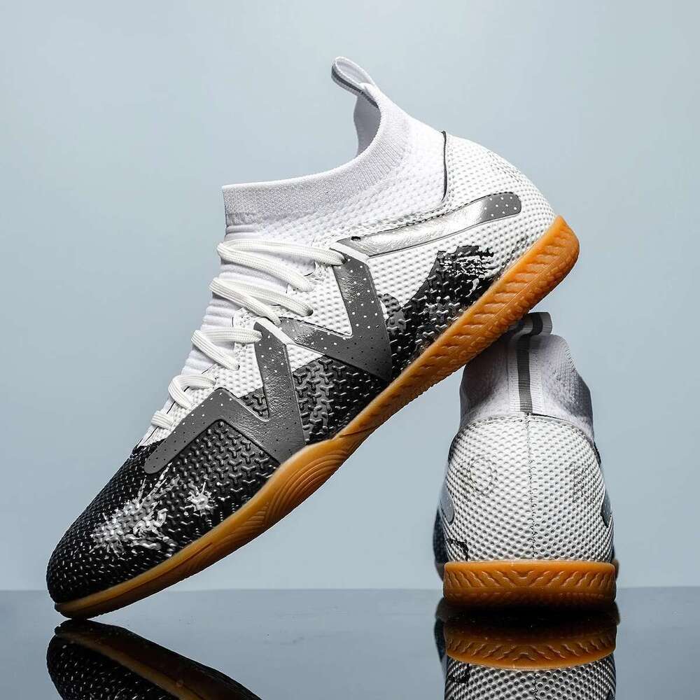 Professional Men's Indoor Flat Bottomed Football Adult Durable Comfortable Training Teenagers Non Slip Soccer Shoes
