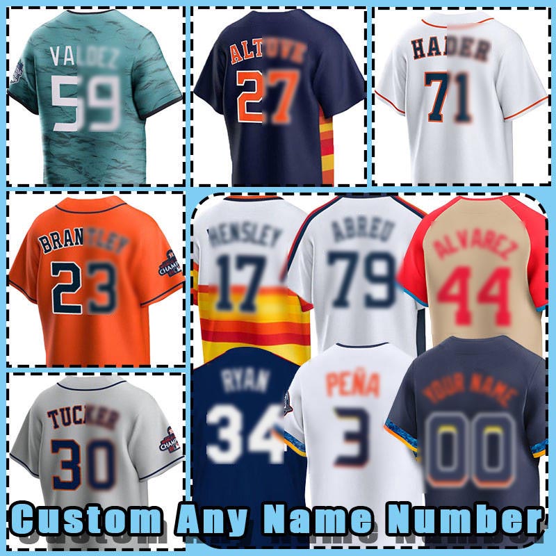 27 Jose Altuve Baseball Jersey Craig Biggio Jeff Bagwell Yordan Alvarez Jeremy …
