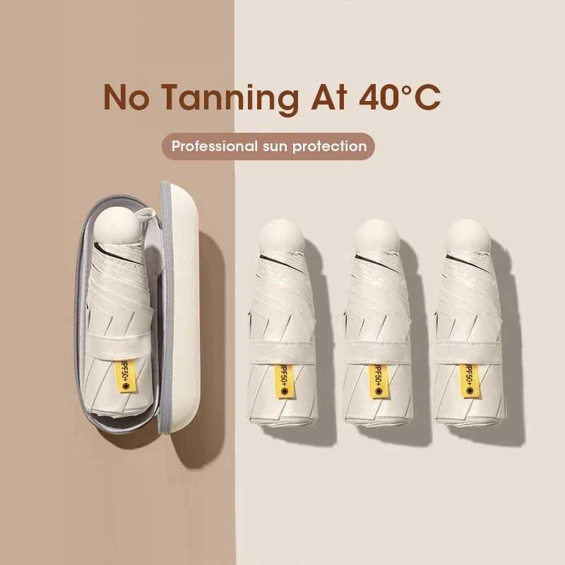 Mini Capsule Umbrella Windproof Sun Rain Proof Portable Compact Lightweight Travel UV Protection Umbrella for Women Men C251117