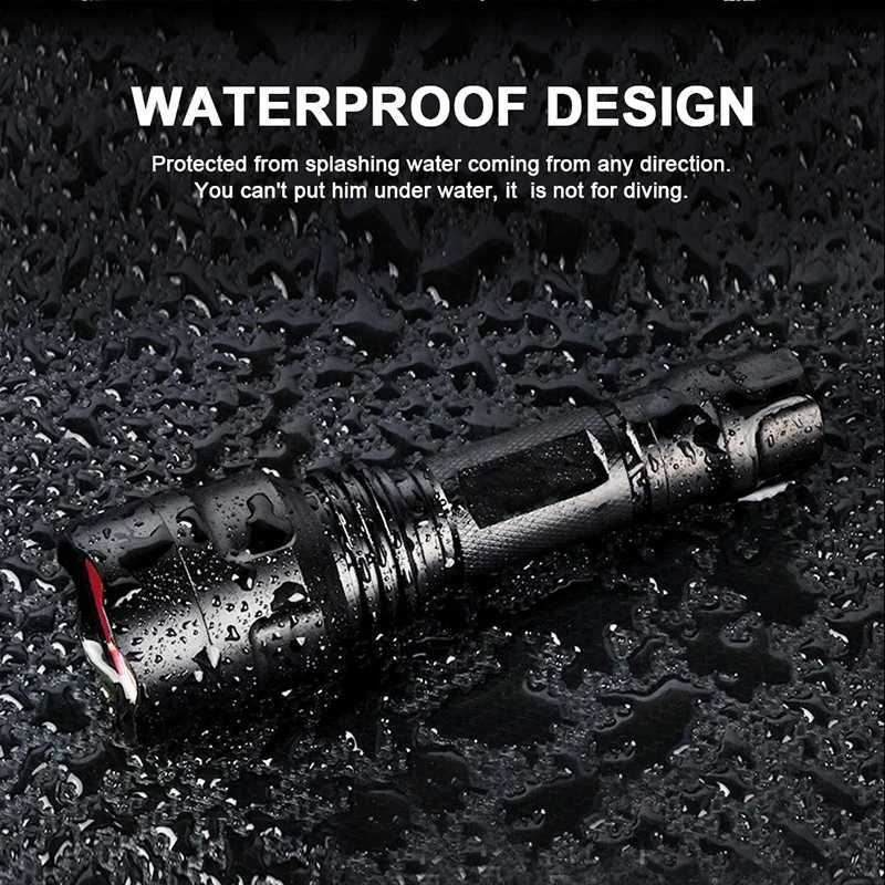 Super LED Flashlight 5 lighting modes L2 Led Torch for Night Riding Camping Hiking Hunting Indoor Activities Use 18650 M251117