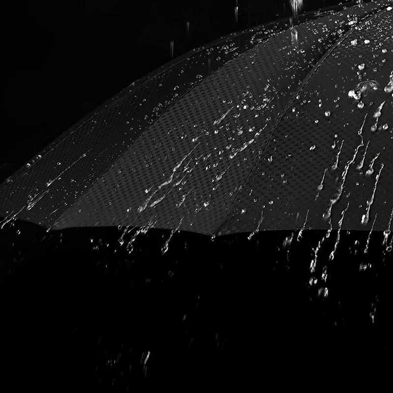 Vintage Straight Handle Umbrella Luxury Wooden Long Handle Umbrella 16K Windproof Reinforced Men Large Business Umbrellas Gifts C251117