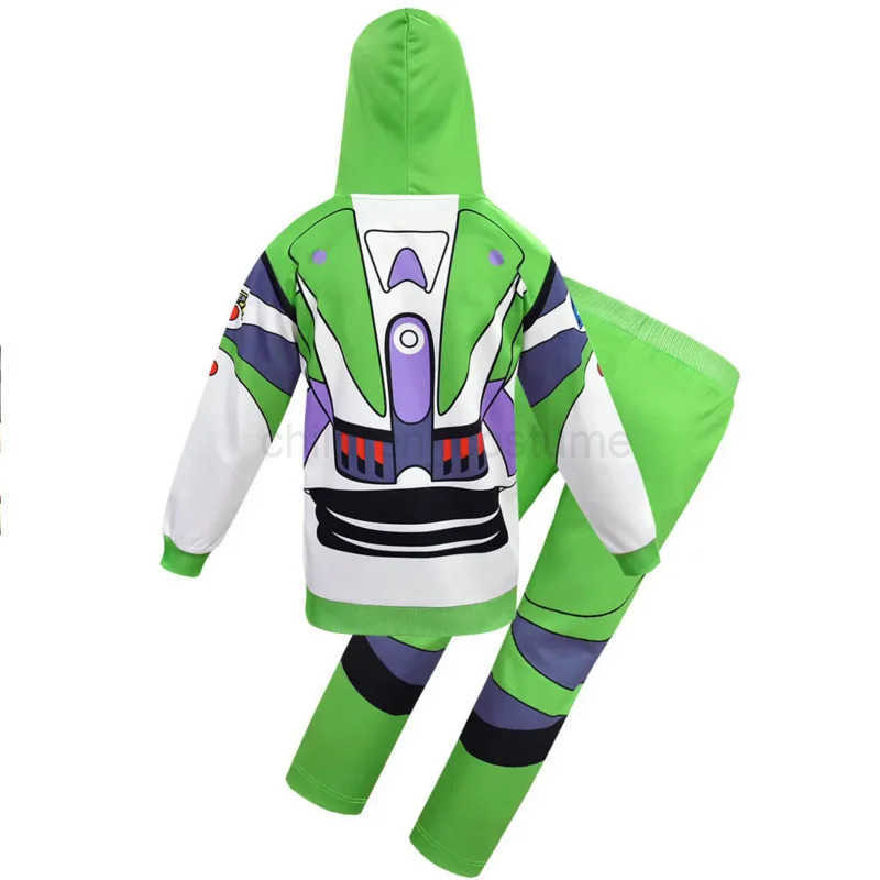 Disney Toy Kids Story Buzz Lightyear Costumes Kids Halloween Costumes For Kids Sweater Buzz Lightyear Cosplay Fancy Dress Boys Hoodies W20250417